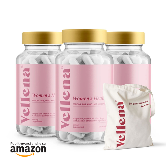 Salute femminile | Capsule 3 PACK + borsa GRATIS | Vellena