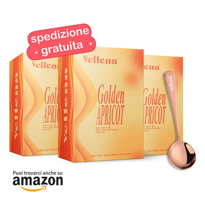 Salute femminile | Bevanda 3 PACK + cucchiaino GRATIS | Albicocca e Olivello spinoso | Vellena