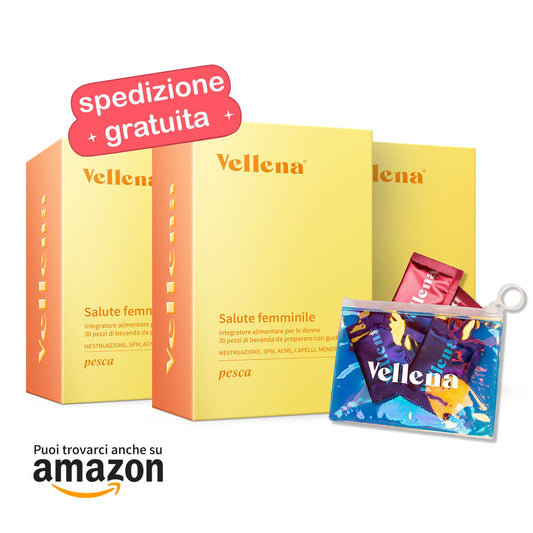 Salute femminile | Bevanda 3 PACK + borsa GRATIS | Pesca | Vellena