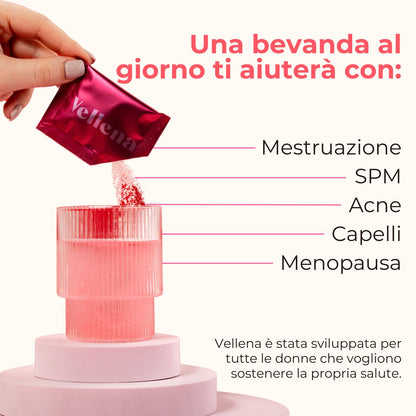 Salute femminile | Bevanda 3 PACK + borsa GRATIS | Pompelmo | Vellena