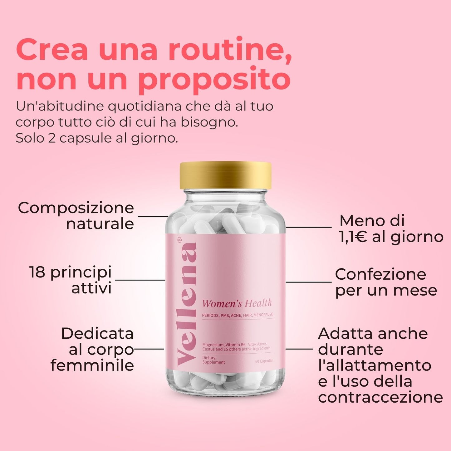 Salute femminile | Capsule 2 PACK | Vellena