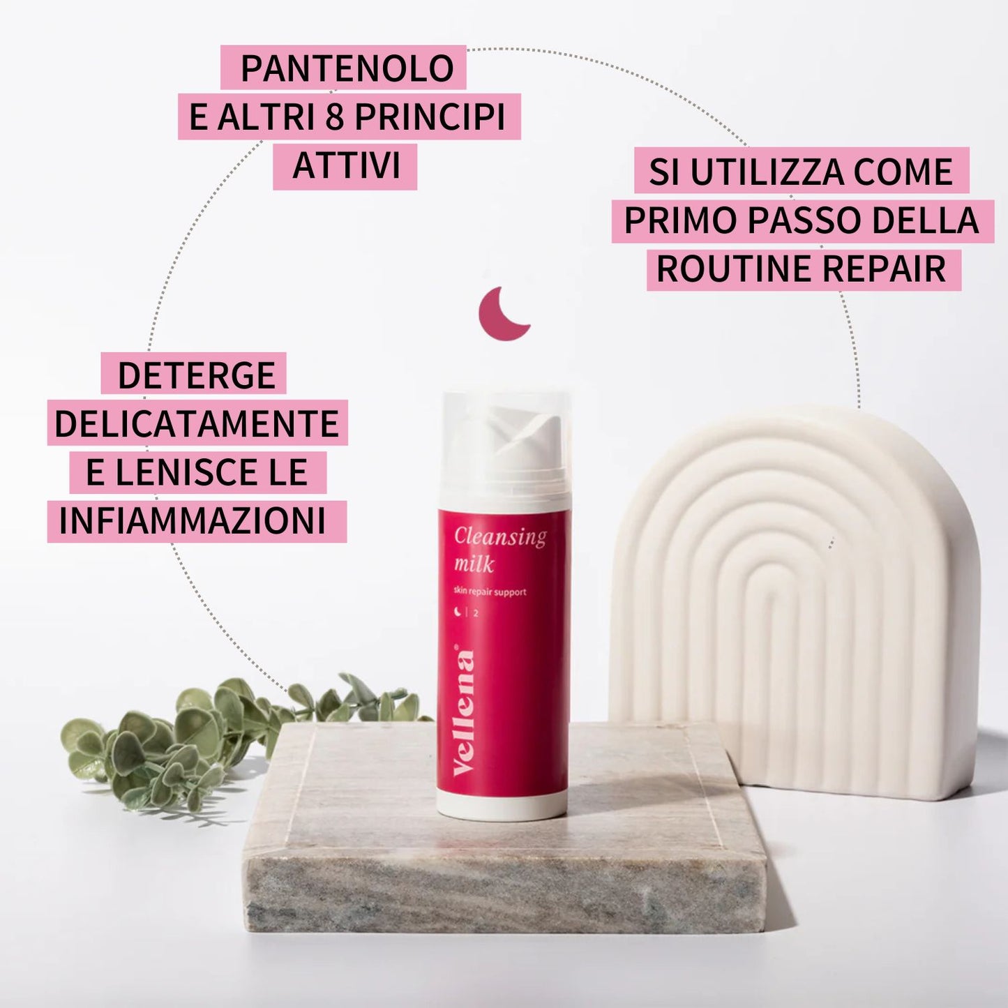 Latte detergente per la riparazione della barriera cutanea 150ml | Vellena