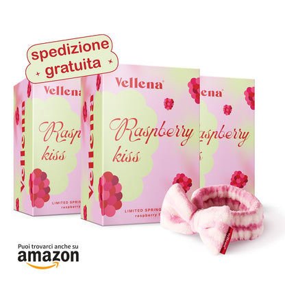 Salute femminile | Bevanda 3 PACK + fascia per capelli GRATIS | Lampone | Vellena