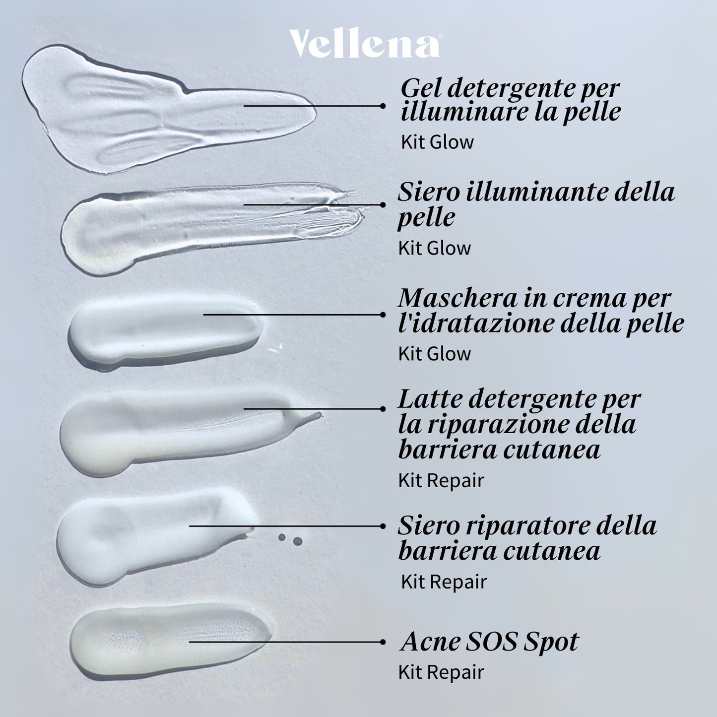 Gel detergente per illuminare la pelle 150ml | Vellena