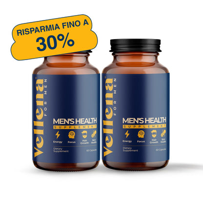 Pacchetto promozionale per la salute dell'uomo | Capsule | Vellena for Men