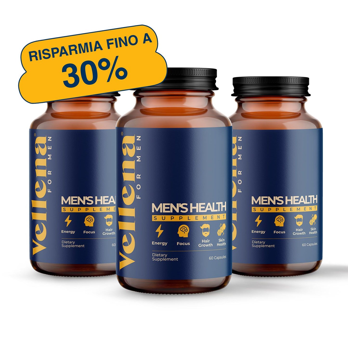 Pacchetto promozionale per la salute dell'uomo | Capsule | Vellena for Men